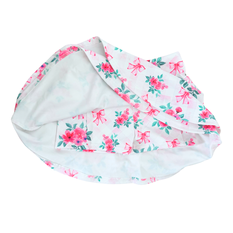 Pink Garden Athletic Skirt