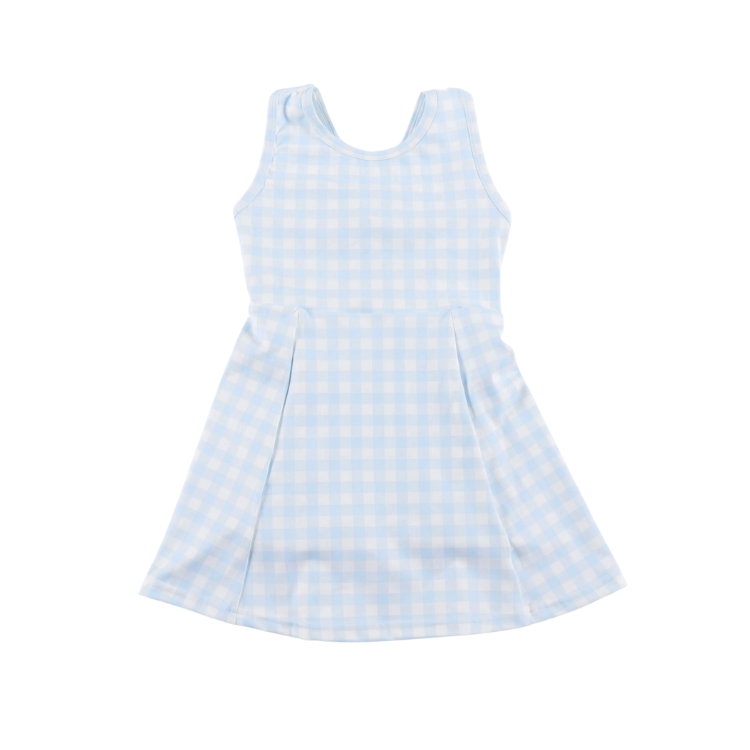 Blue Gingham Athletic Dress
