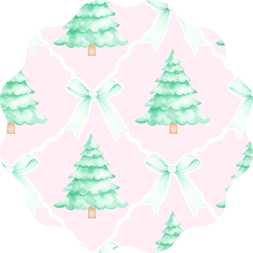 Blushing Evergreen Twirl Dress
