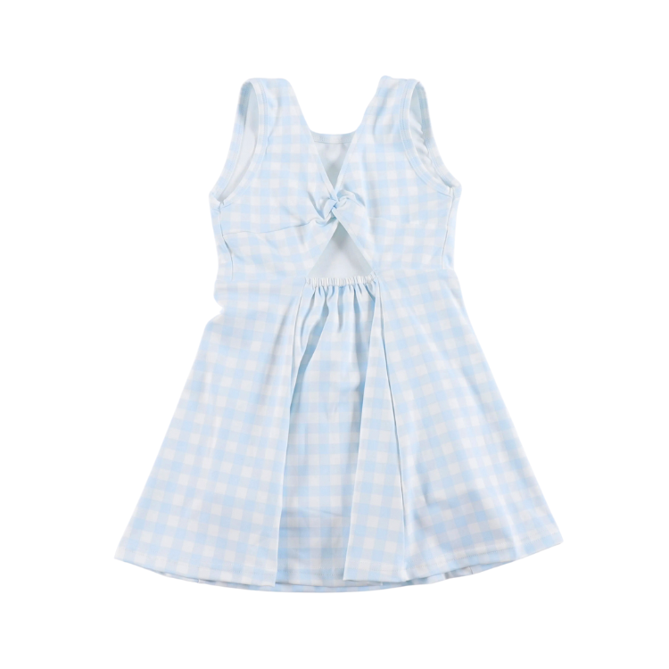 Blue Gingham Athletic Dress