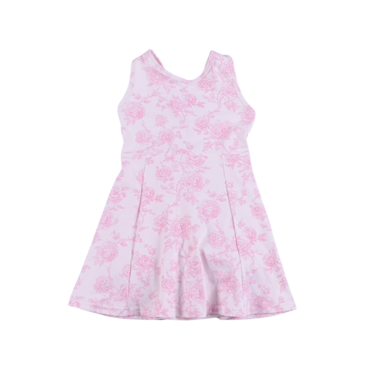 Rose Toile Athletic Dress