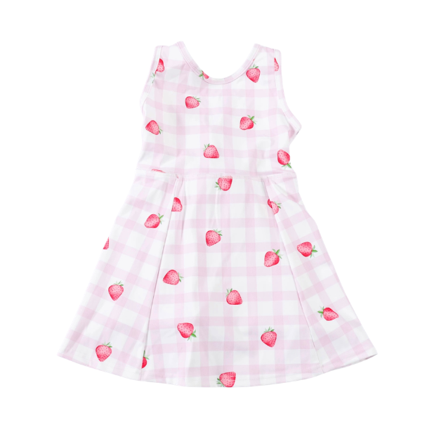 Strawberry Gingham Dress