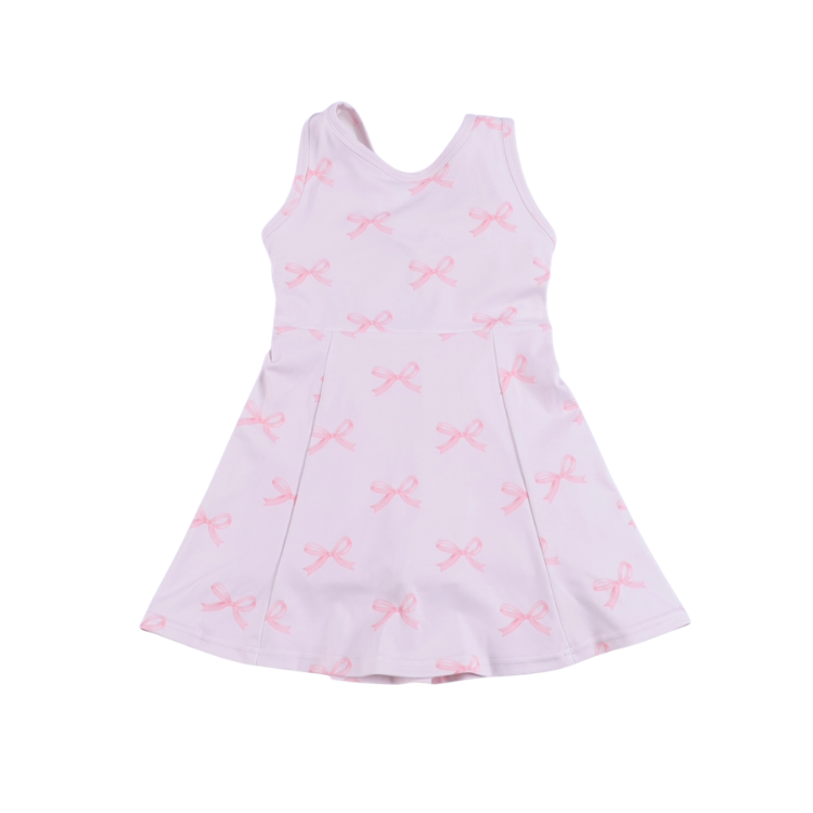 Pink Bow Athletic Dress