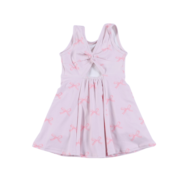 Pink Bow Athletic Dress