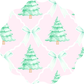 Blushing Evergreen Twirl Dress
