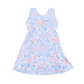 Blue Floral Athletic Dress