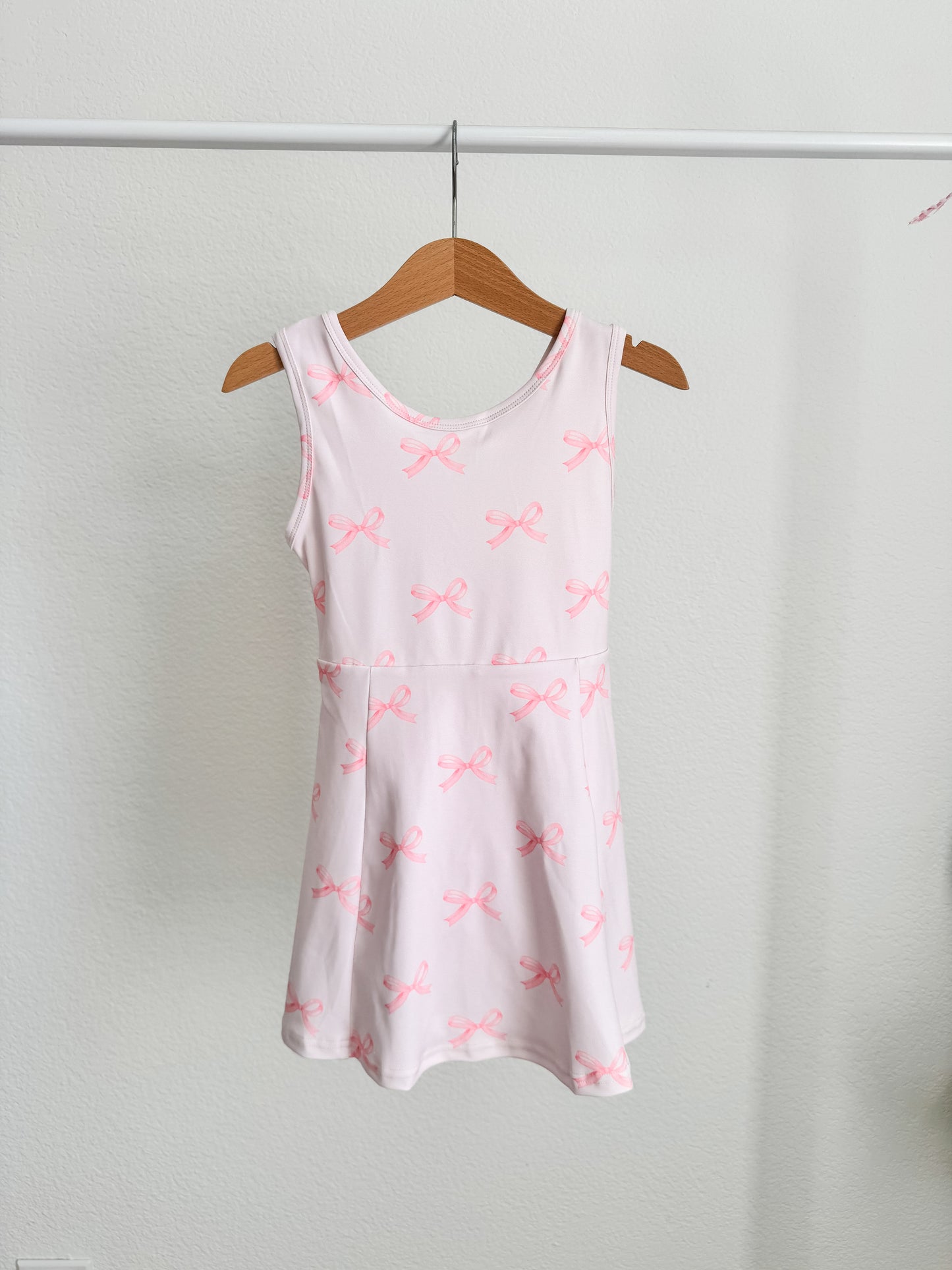 Pink Bow Athletic Dress