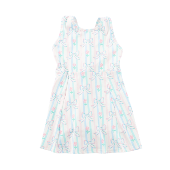 Pastel Petals Athletic Dress